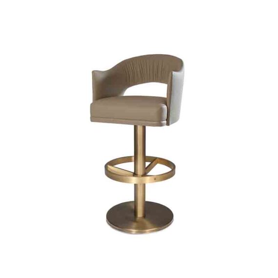 Toyo Bar Stool, Brass