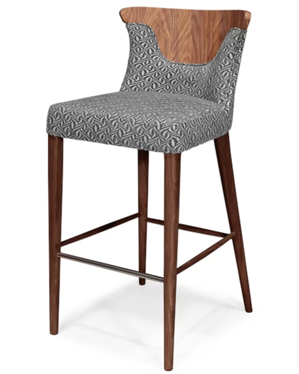 Cross Wood Barstool