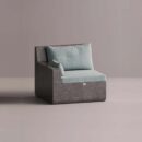 AION LEFT EDGE - Anthracite Plain Light Blue