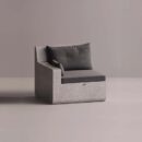 AION LEFT EDGE - Gray Plain Anthracite