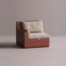 AION LEFT EDGE - Maroon Plain Beige