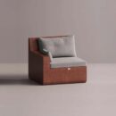 AION LEFT EDGE - Maroon Plain Gray