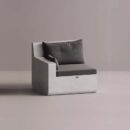 AION LEFT EDGE - White Plain Anthracite