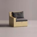 AION LEFT EDGE - Yellow Plain Anthracite