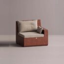 AION RIGHT EDGE - Maroon Plain Beige