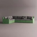 AION SECTIONAL - Green Plain Gray