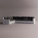 AION SECTIONAL - White Plain Anthracite