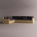AION SECTIONAL - Yellow Plain Anthracite