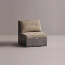 AION SINGLE - Anthracite Plain Beige