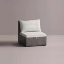 AION SINGLE - Anthracite Plain White