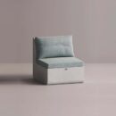 AION SINGLE - White Plain Light Blue