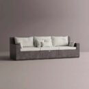 AION SOFA - Anthracite Plain White