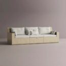 AION SOFA - Cream Plain White