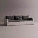 AION SOFA - Gray Plain Anthracite