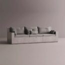 AION SOFA - Gray Plain Gray