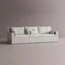 AION SOFA - White Plain White