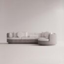 ANGELIA l-SOFA - Gray Plain White