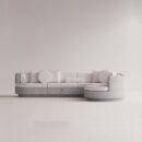 ANGELIA l-SOFA - White Plain White