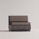 ANGELIA ARMLESS - Anthracite Plain Taupe