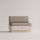 ANGELIA ARMLESS - Cream Plain Beige