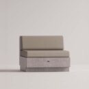 ANGELIA ARMLESS - Gray Plain Beige