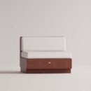 ANGELIA ARMLESS - Maroon Plain White