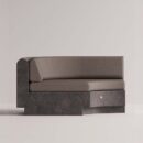 ANGELIA CORNER - Anthracite Plain Taupe