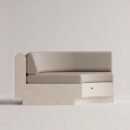 ANGELIA CORNER - Cream Plain Beige