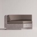 ANGELIA CORNER - Gray Plain Taupe