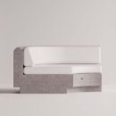 ANGELIA CORNER - Gray Plain White