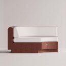 ANGELIA CORNER - Maroon Plain White