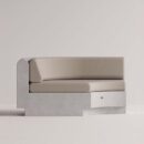 ANGELIA CORNER - White Plain Beige