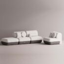 ELEKTRA SET - Anthracite Plain White