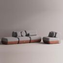 ELEKTRA SET - Maroon Plain Gray