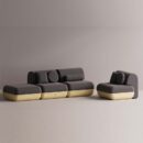 ELEKTRA SET - Yellow Plain Anthracite