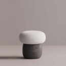 EOS STOOL - Anthracite Plain White