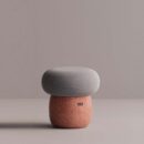 EOS STOOL - Red Plain Gray