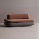 ESHU LOVESEAT - Anthracite Plain Terracotta