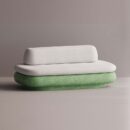 ESHU LOVESEAT - Green Plain White