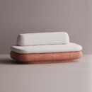 ESHU LOVESEAT - Red Plain White