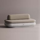 ESHU LOVESEAT - White Plain Beige