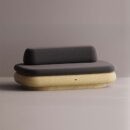 ESHU LOVESEAT - Yellow Plain Anthracite