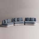HEGEMONE 3 PC SECTIONAL - Gray Plain Slate