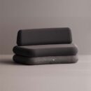 HEGEMONE CURVE SOFA - Anthracite Plain Anthracite