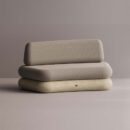 HEGEMONE CURVE SOFA - Cream Plain Beige