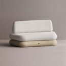 HEGEMONE CURVE SOFA - Cream Plain White