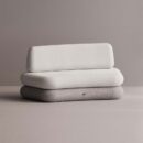 HEGEMONE CURVE SOFA - Gray Plain White