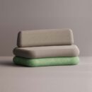 HEGEMONE CURVE SOFA - Green Plain Beige