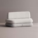 HEGEMONE CURVE SOFA - White Plain White