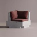 HELIOS CORNER - White Plain Terracotta